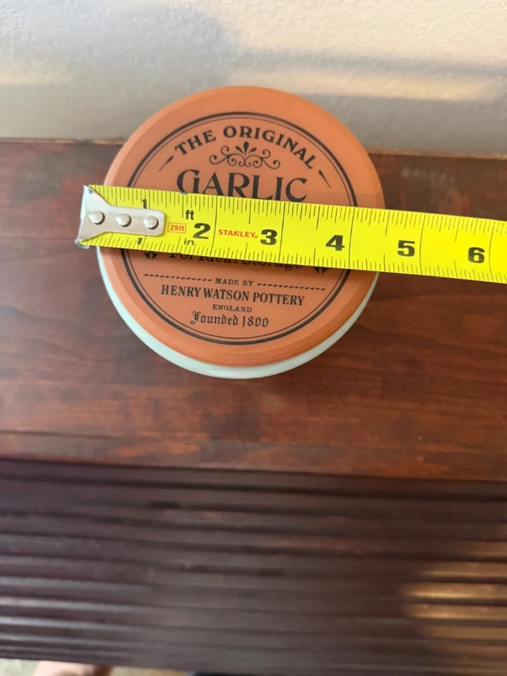 Henry Watson Pottery Garlic Cellar and Lid